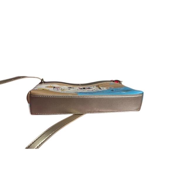 Spartina 449 Texas Lover Crossbody Bag Gold Trim Purse - Picture 9 of 9